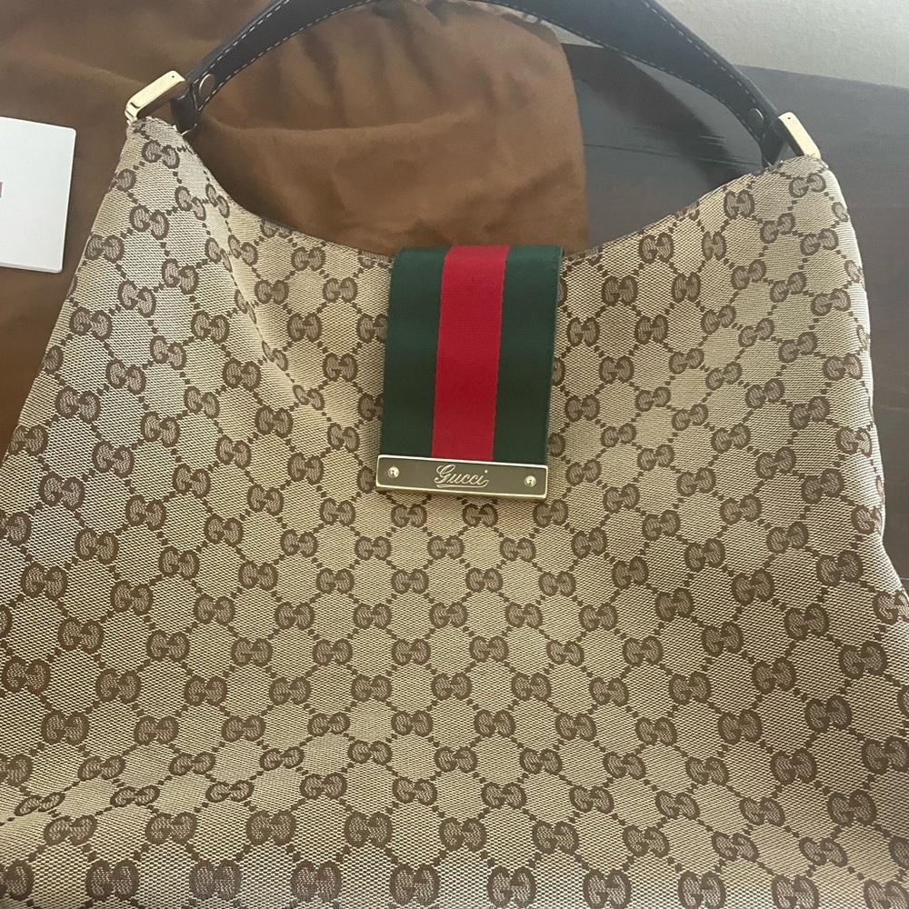 Gucci GG Monogram Medium Hobo Bag
